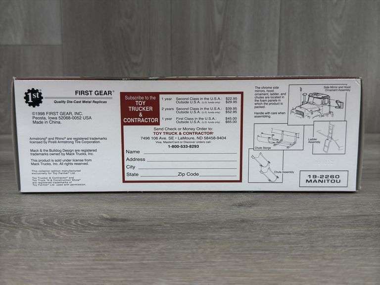 Manitou Cons. Co. Mack R-600 Mixer, 1/32, 1998 NTTNCS