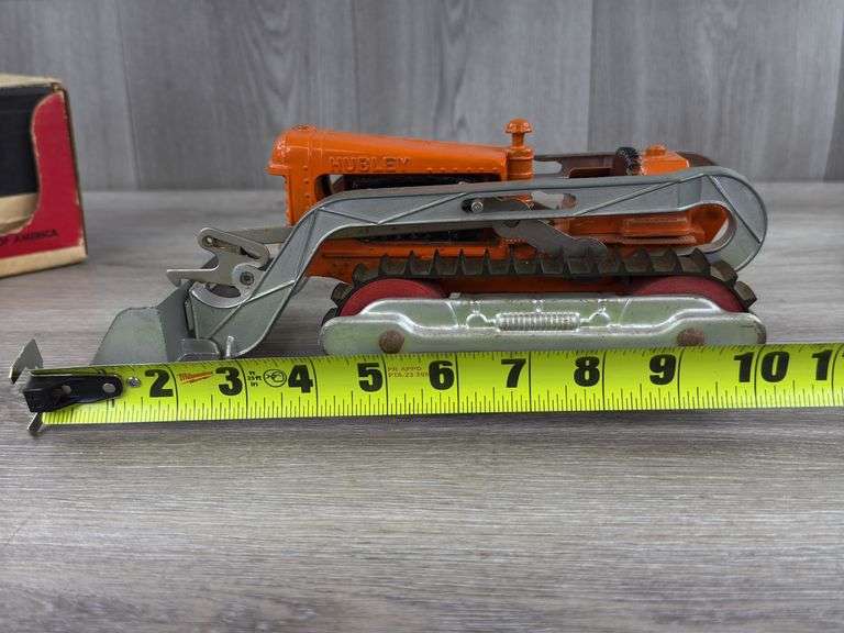 Hubley Diesel Front End Loader, Original Box, 10 1/2” Long