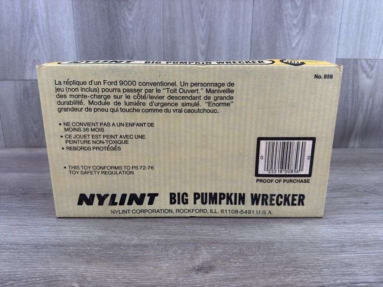 Big Pumpkin Wrecker, 13” Long, Nylint