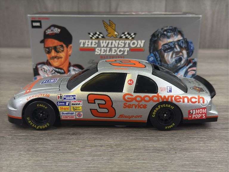 Dale Earnhardt Sr. #3 Goodwrench Service Stock Car Bank, 1/24, Action, 1995 Limited Edition, 25 Yrs. Winston Cup Racing