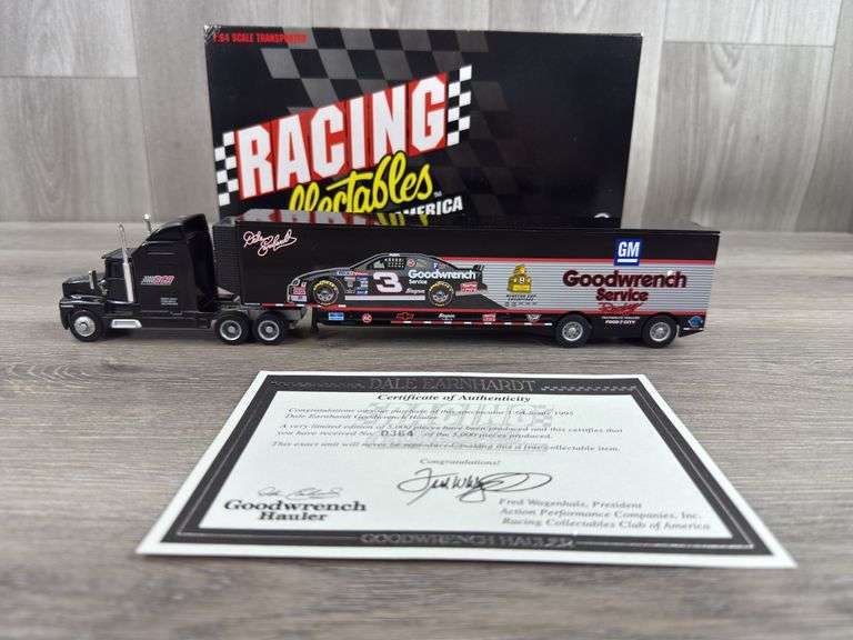 Dale Earnhardt Sr. #3 Goodwrench Transporter, 1/64, #364 Of 5,000, Certificate Of Authenticity, Racing Collectables Club Of America, Limited Edition 1995
