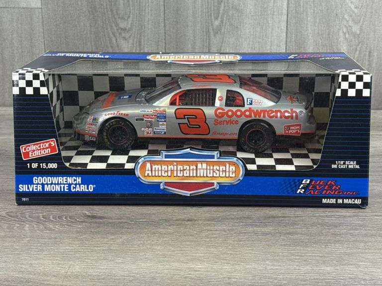 Dale Earnhardt Sr. #3 Goodwrench Silver Monte Carlo, 1/18, Collector’s Edition, 1 Of 15,000, American Muscle, Ertl Collectibles