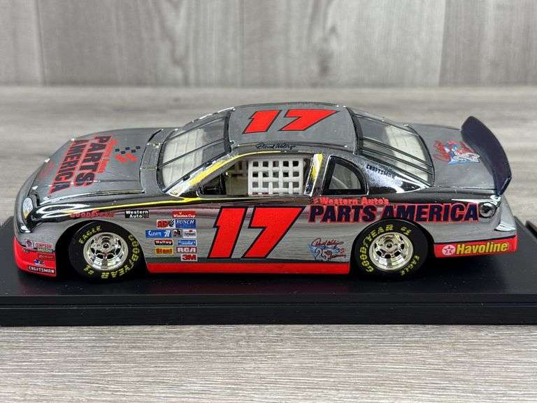Darrell Waltrip #17 Parts America Chrome 1997 Monte Carlo Stock Car, 1/24, Limited Edition, 1 Of 6,000, Action Racing Collectables Club Of America