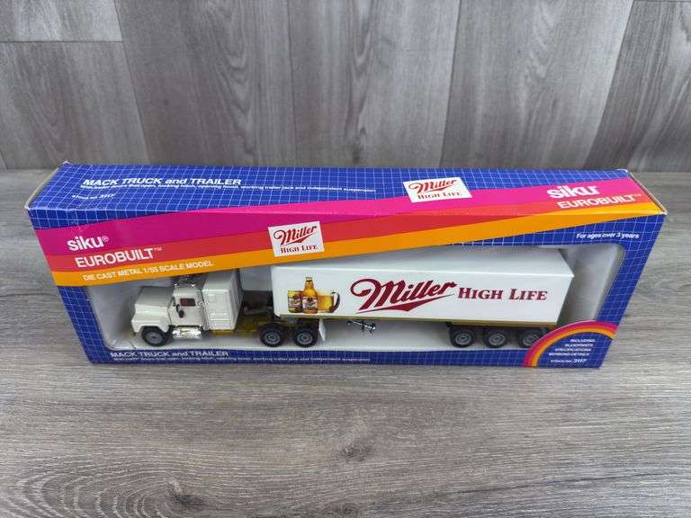 Mack Miller High Life Truck & Trailer, 1/55, Siku
