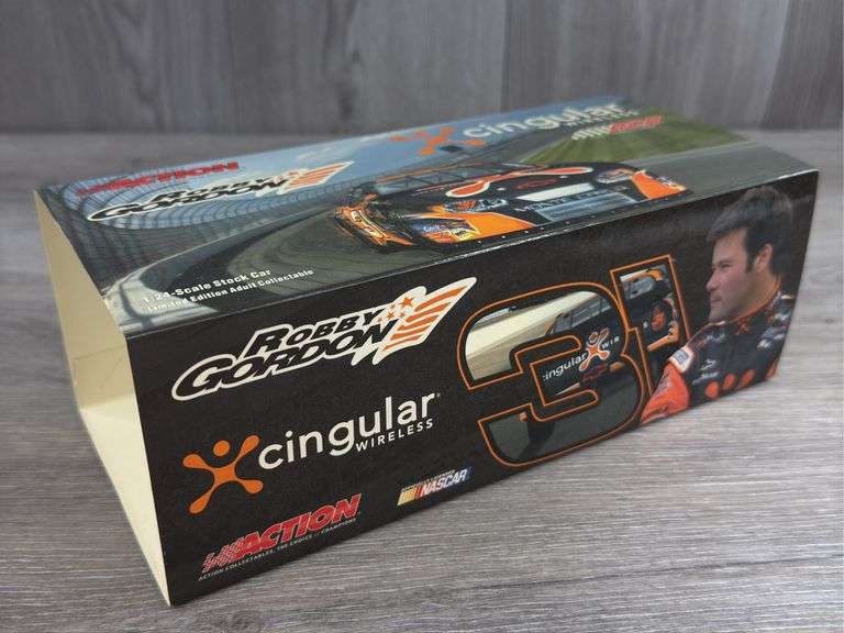 Robby Gordon #31 Cingular Wireless/Black 2004 Monte Carlo Stock Car, 1/24, Limited Edition, 1 Of 2,844, Action
