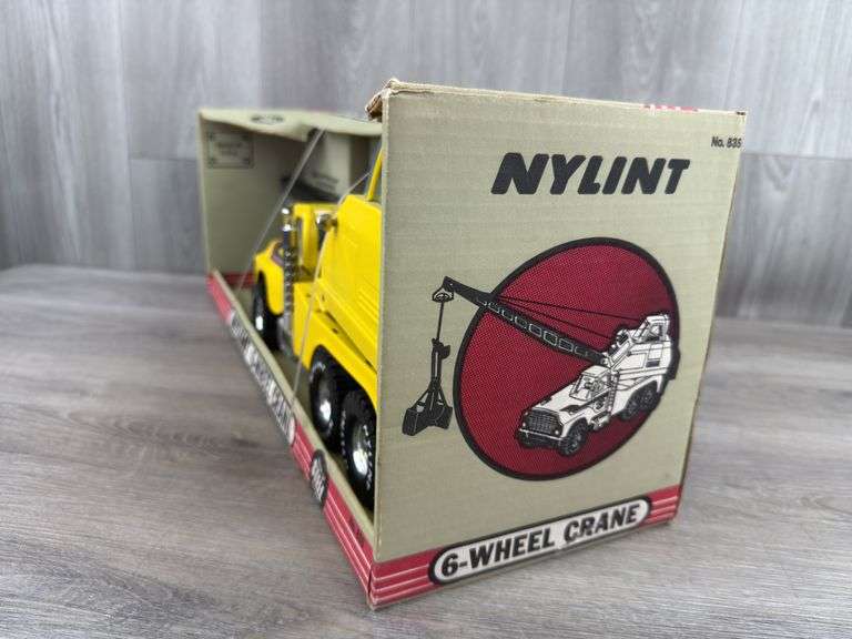 Nylint Sand & Gravel 6-Wheel Crane, 23” Long