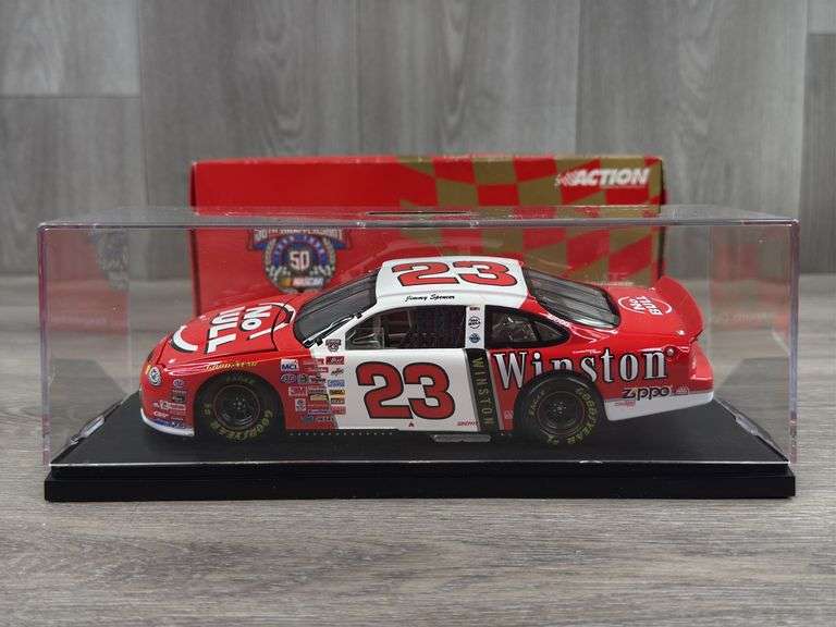 Jimmy Spencer #23 Winston No Bull 1998 Ford Taurus Stock Car Bank, 1/24, Limited Edition, 1 Of 2,500, Action Racing Collectables Club Of America