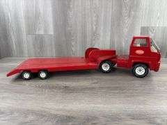 Tonka Truck & Flatbed Trailer, 26 1/2” Long