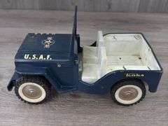 Tonka Jeep U.S.A.F. Truck, 10” Long, Missing Parts