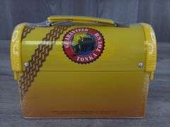 Tonka Down’N Dirty Metal Lunch Box W/Fruit Lollipops, Sealed