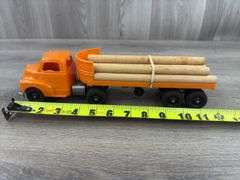 Hubley Log Truck, 12 1/2” Long, Original Box-Missing End Flaps