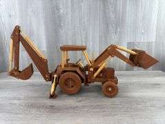 Custom Built Wood Backhoe/Loader, Tractor Is 13”