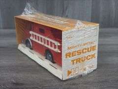Hubley Mighty-Metal Rescue Fire Truck, 8” Long