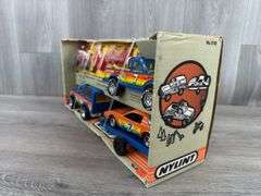 G.T. Racing Motorsport Set, Truck/Trailer-16” Long, Nylint