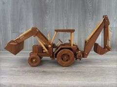 Custom Built Wood Backhoe/Loader, Tractor Is 13”