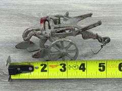 Arcade Cast Iron 2 Bottom Plow, 5 1/2” Long