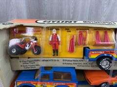 G.T. Racing Motorsport Set, Truck/Trailer-16” Long, Nylint