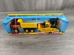 Nylint Sand & Gravel Dump & Dozer, 14 1/2” Long