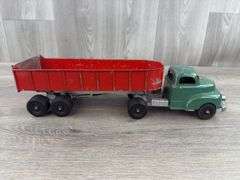 Hubley Truck & Dump Trailer, 16 1/2” Long