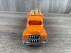 Hubley Log Truck, 12 1/2” Long, Original Box-Missing End Flaps