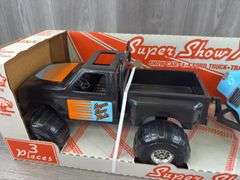 Super Show Rods Car, Ford 4x4 Truck & Trailer, 29 1/2” Long