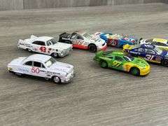 18 NASCAR 1/64 Race Cars-Dale Earnhardt, Chad Little, Lee Petty