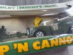 Hubley Mighty-Mite Jeep’N Cannon, Original Box & Plastic Wrap