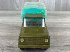 Structo Pickup Truck W/Covered Animal Pen, 9” Long