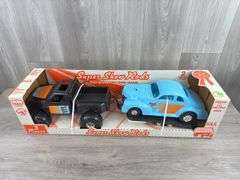 Super Show Rods Car, Ford 4x4 Truck & Trailer, 29 1/2” Long