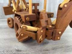 Custom Built Wood Backhoe/Loader, Tractor Is 13”