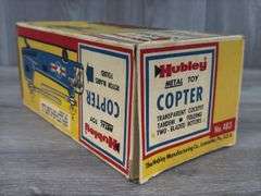 Hubley Metal Toy Copter, Original Box, 9” Long, No. 483