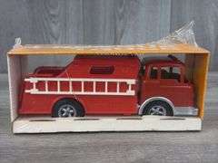 Hubley Mighty-Metal Rescue Fire Truck, 8” Long