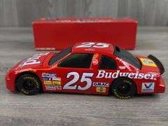 Ken Schrader #25 Budweiser Monte Carlo Stock Car Bank, 1/24, 1 Of 6,204, Action