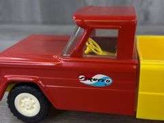 Structo Pickup Truck, 9” Long, Metal Truck & Plastic Bed