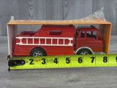 Hubley Mighty-Metal Rescue Fire Truck, 8” Long