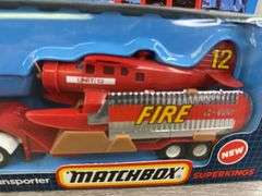 K-134 Peterbilt Fire Spotter Plane Transporter, 11 1/2” Long, Matchbox