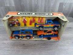 G.T. Racing Motorsport Set, Truck/Trailer-16” Long, Nylint