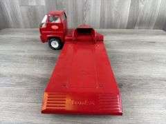Tonka Truck & Flatbed Trailer, 26 1/2” Long