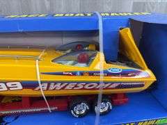 Awesome Powerboats Race Boat Hauler, 26” Long, Nylint Toys