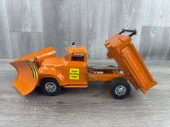 Tonka Toys State Hi-Way Dept. Plow/Dump Truck, 17 1/2” Long