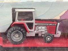 Mack Massey Ferguson Flatbed W/2-2775 WF Tractors, 1/64, Ertl