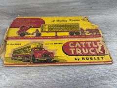 Hubley Cattle Truck, 12 1/2” Long, Original Box-Missing End Flaps