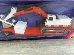 MAN Lorry W/Trailer & Menck M500H Excavator, 1/55, Siku