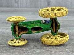 Arcade Cast Iron Tractor W/Cast In Driver, 4 1/2” Long