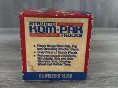 Structo 110 Wrecker Truck, Kom-Pak Trucks, 9” Long