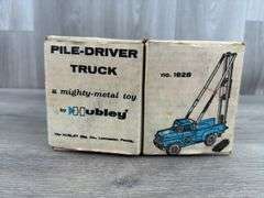 Hubley Mighty-Metal Pile-Driver Truck, 13” Long