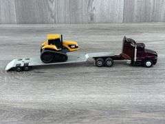 Kenworth T600A Tractor Trailer W/Cat Challenger 45, 1/64