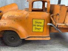 State Hi-Way Dept. Plow/Dump Truck, 17 1/2” Long