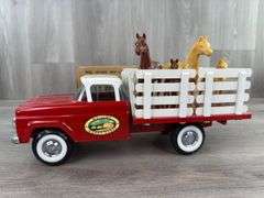 Ny-Lint Happy Acres Ford Stake Truck, 14” Long, Ny-Lint Toys