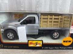 1999 Ford F350 Super Duty Stake Truck, 1/27, Maisto